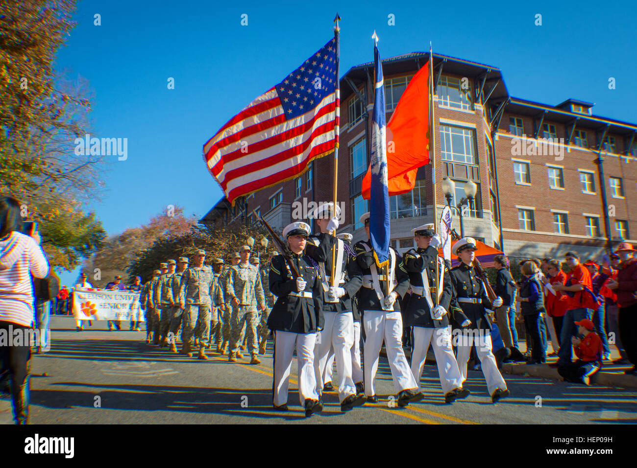 Clemson University Reserve Officers' Training Corps' elite drill unit ...