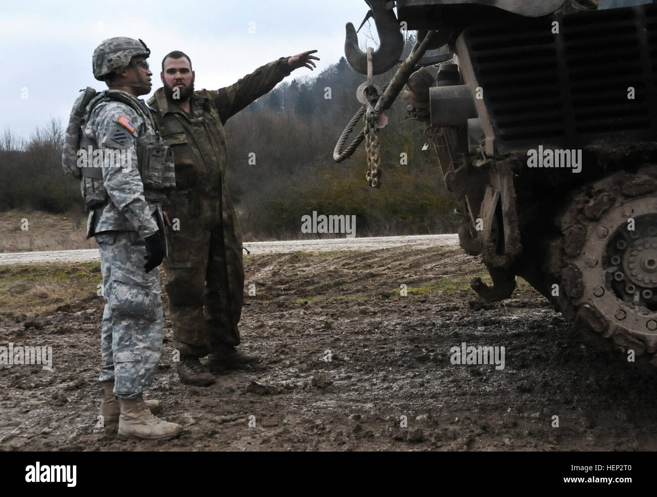 Dragoon Troopers assigned to Regimental Engineer Squadron, 2nd Cavalry ...