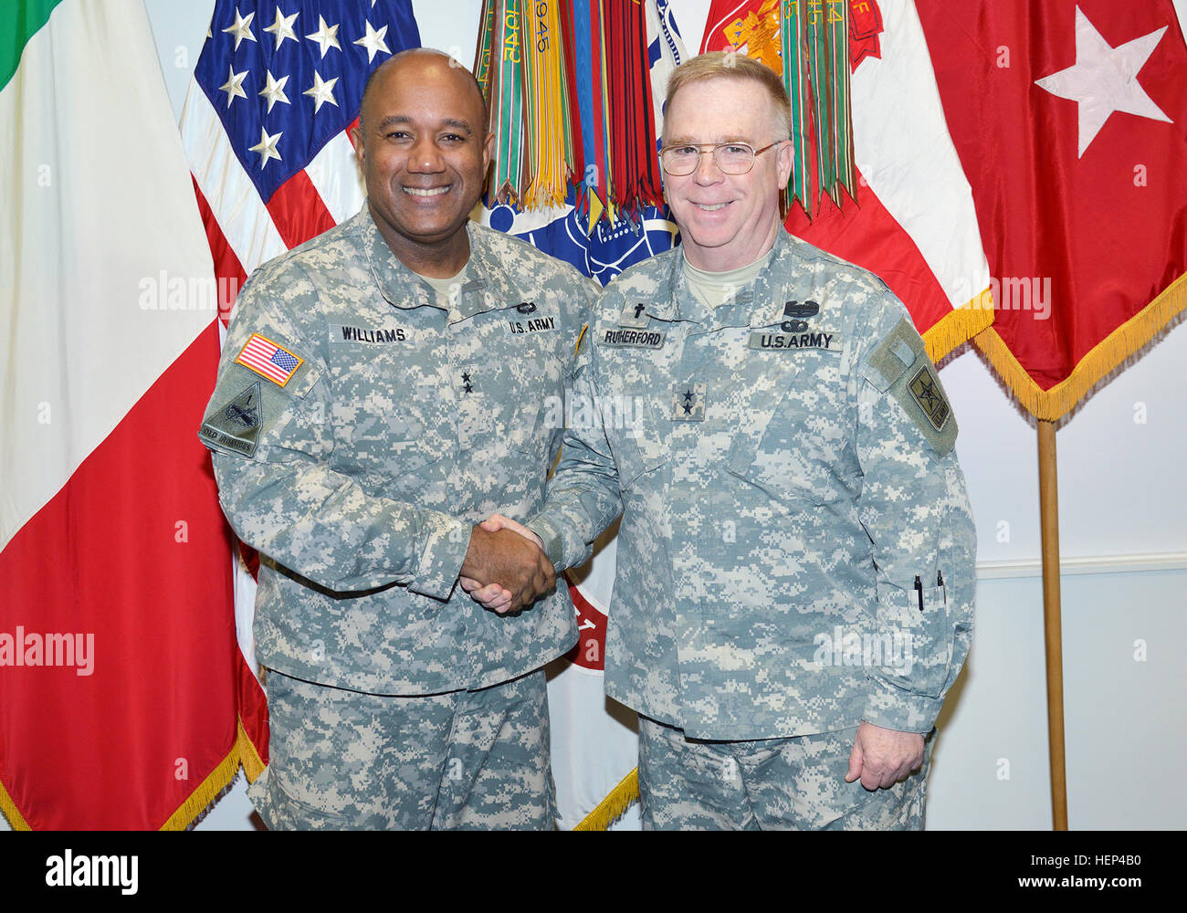 From left, Maj. Gen. Darryl A. Williams , U.S. Army Africa Commanding ...