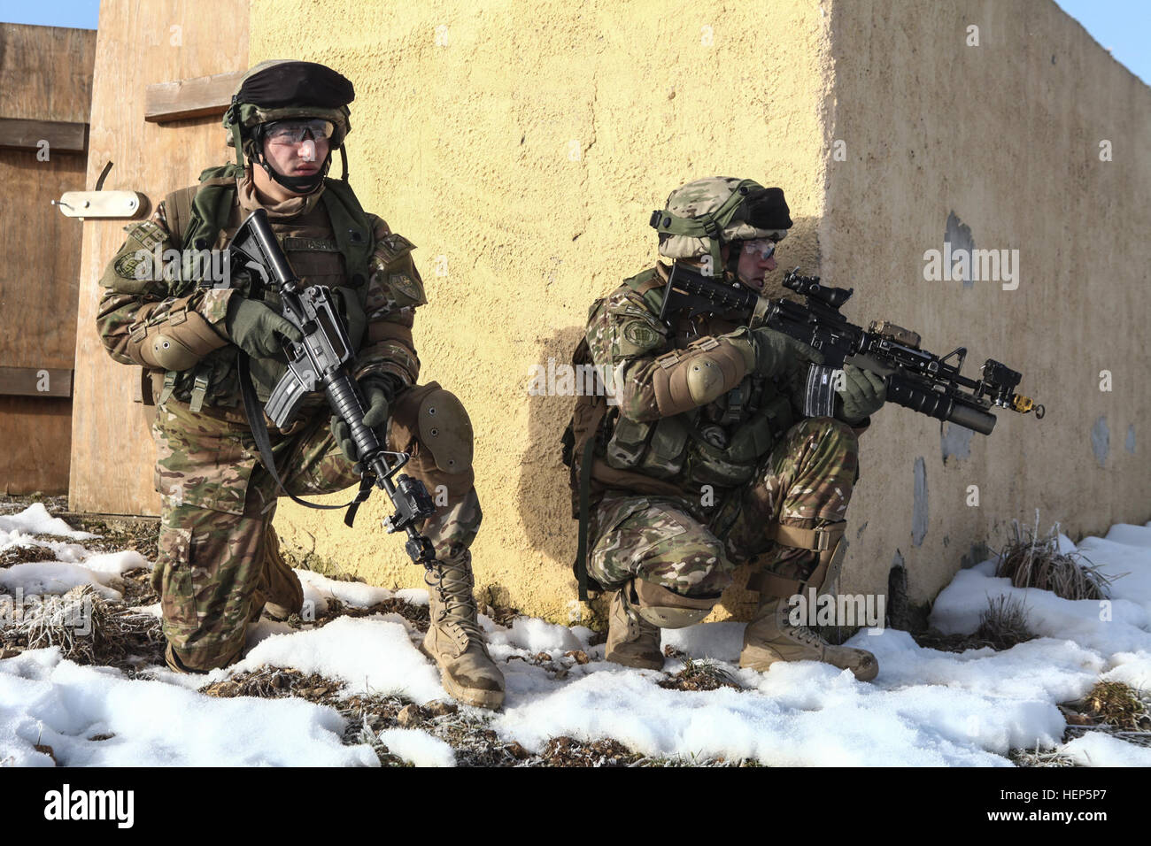 Georgian soldiers of Alpha Company, 43rd Mechanized Infantry Battalion ...