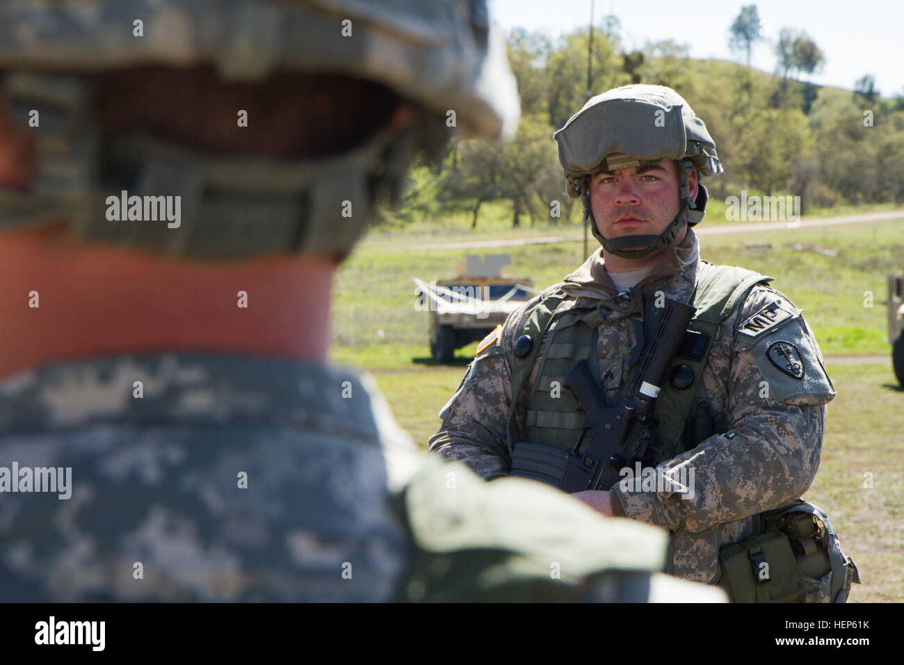 Army Reserve Cpl. Jared Bailey, 24, a military police Soldier from ...