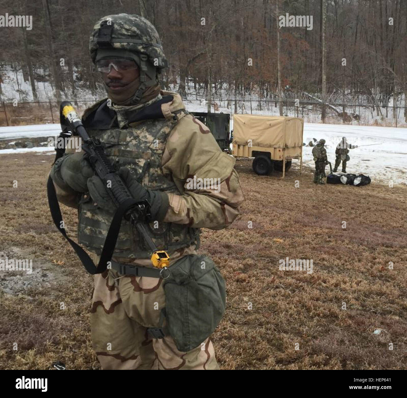 Soldiers from the 22nd Chemical Battalion train on chemical, biological ...