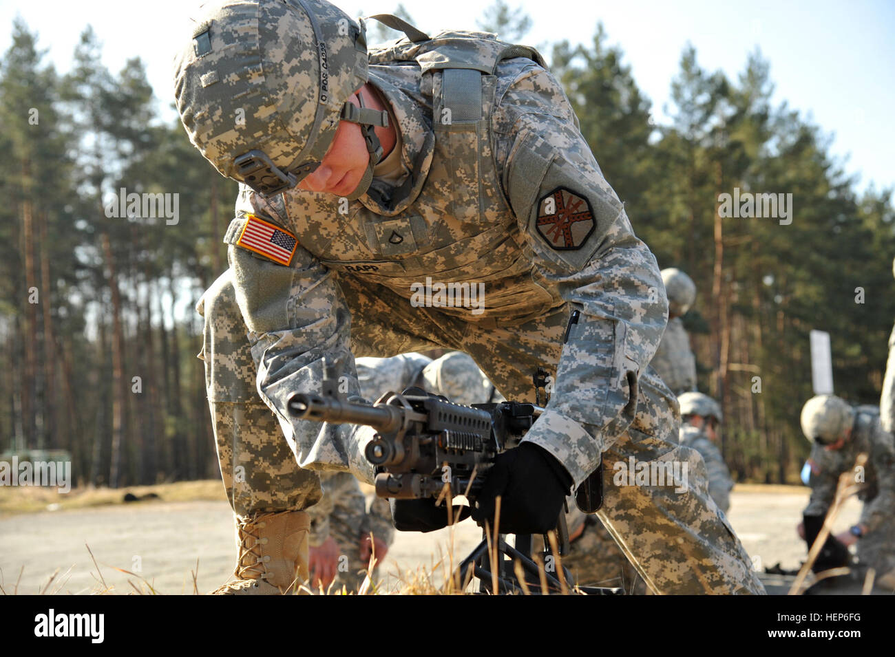 U.S. Army Soldiers, including Pfc. Chase Rapp, participate in ...