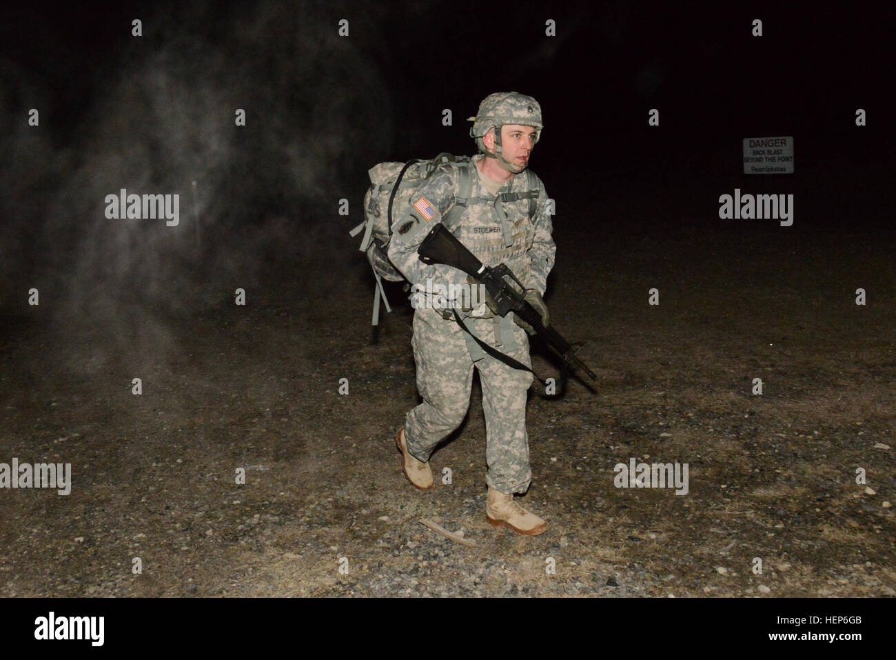 U.S. Army Soldiers complete a ruck march as part of the Installation ...