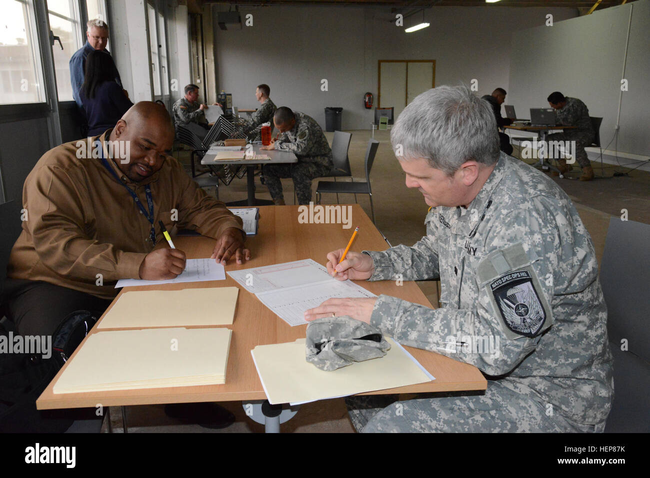 Isoprep Def U.S. Army personnel at NATO SHAPE conduct Isolated Personnel Report ...