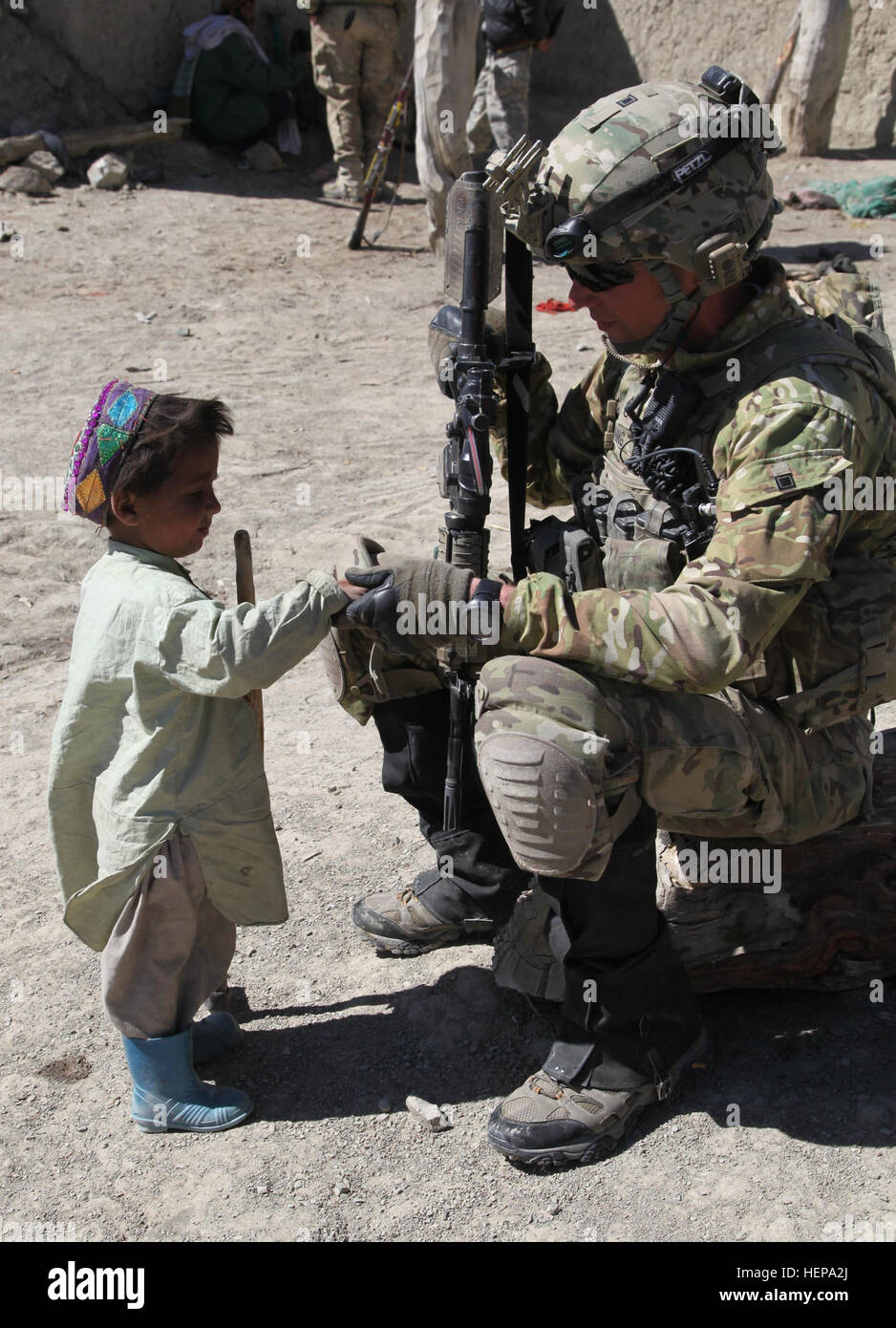 U.S. Army soldiers patrol the Saroobi District in Afghanistan ...