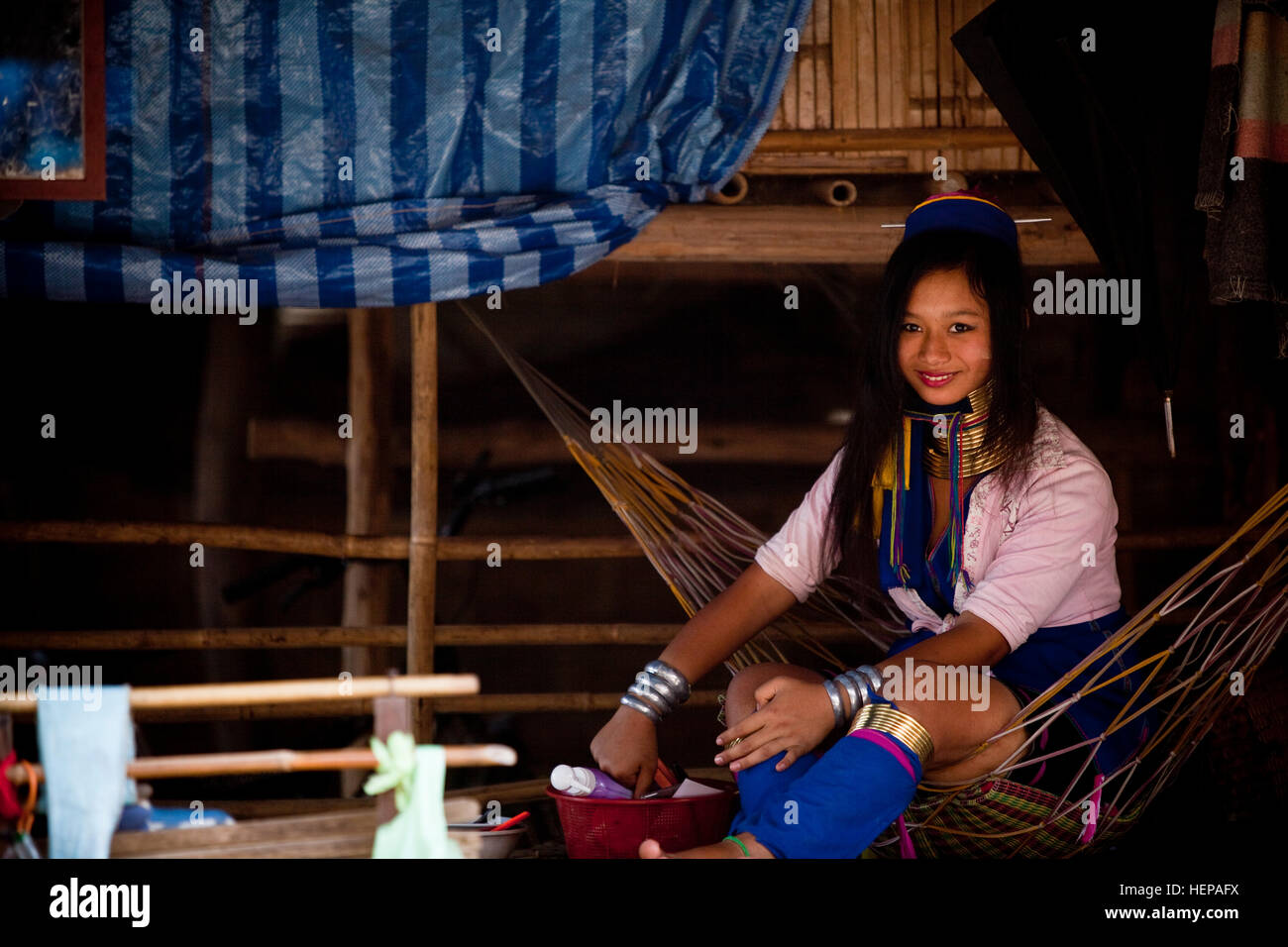 Hill Tribe in Thailand Stock Photo