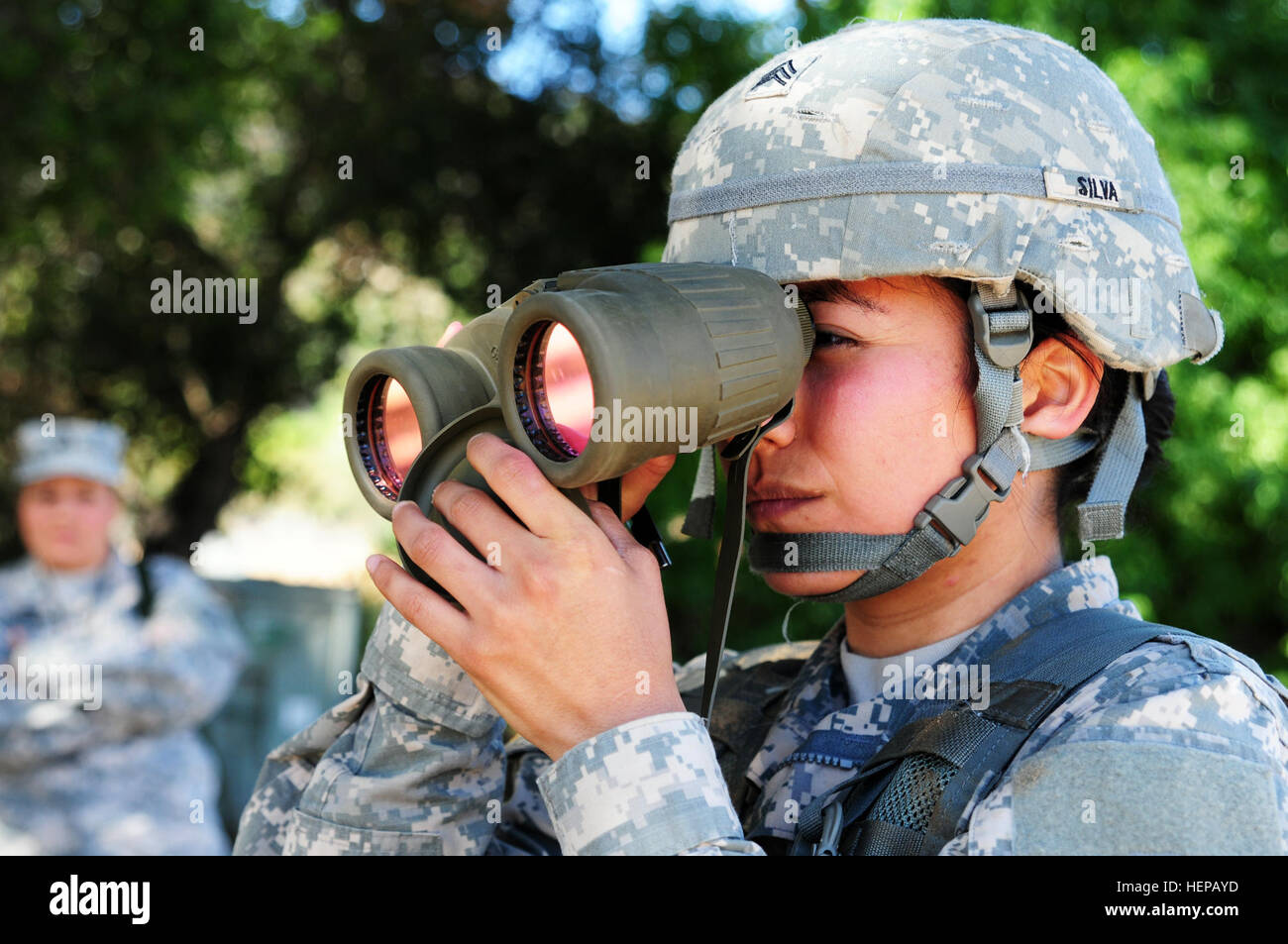 Sgt. Yessenia Silva, a water purification specialist with the 961st