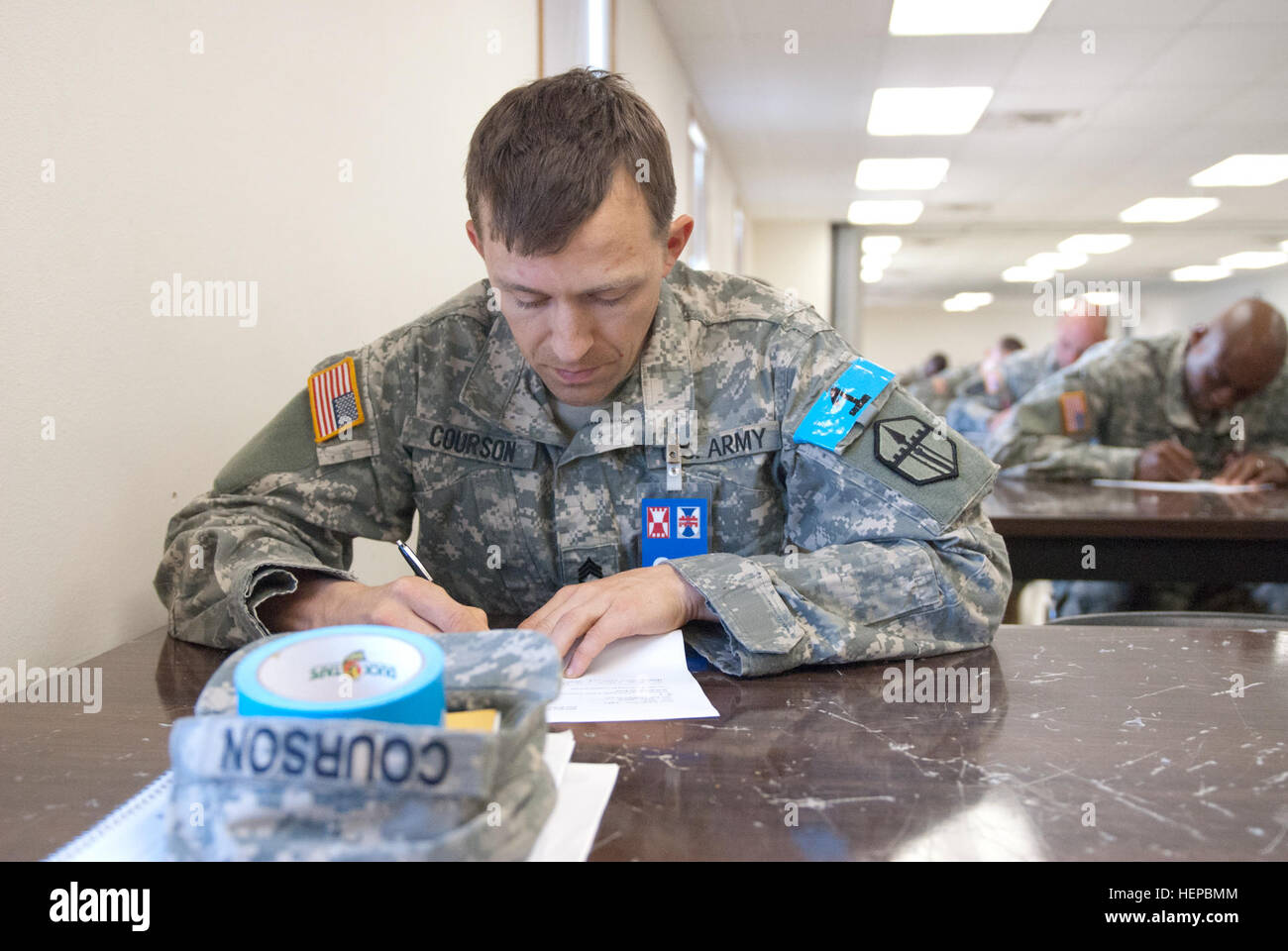 Staff Sgt. Robby L. Courson, of Silverdale, Wash., takes the