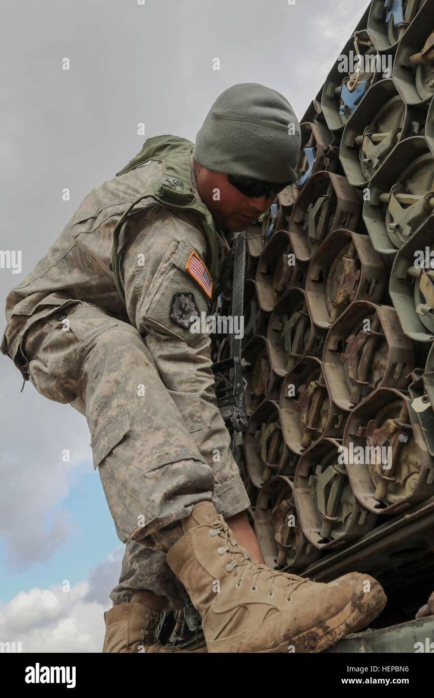 U.S. Army Sgt. Hector Garcia of Alpha Troop, Regimental Engineer ...