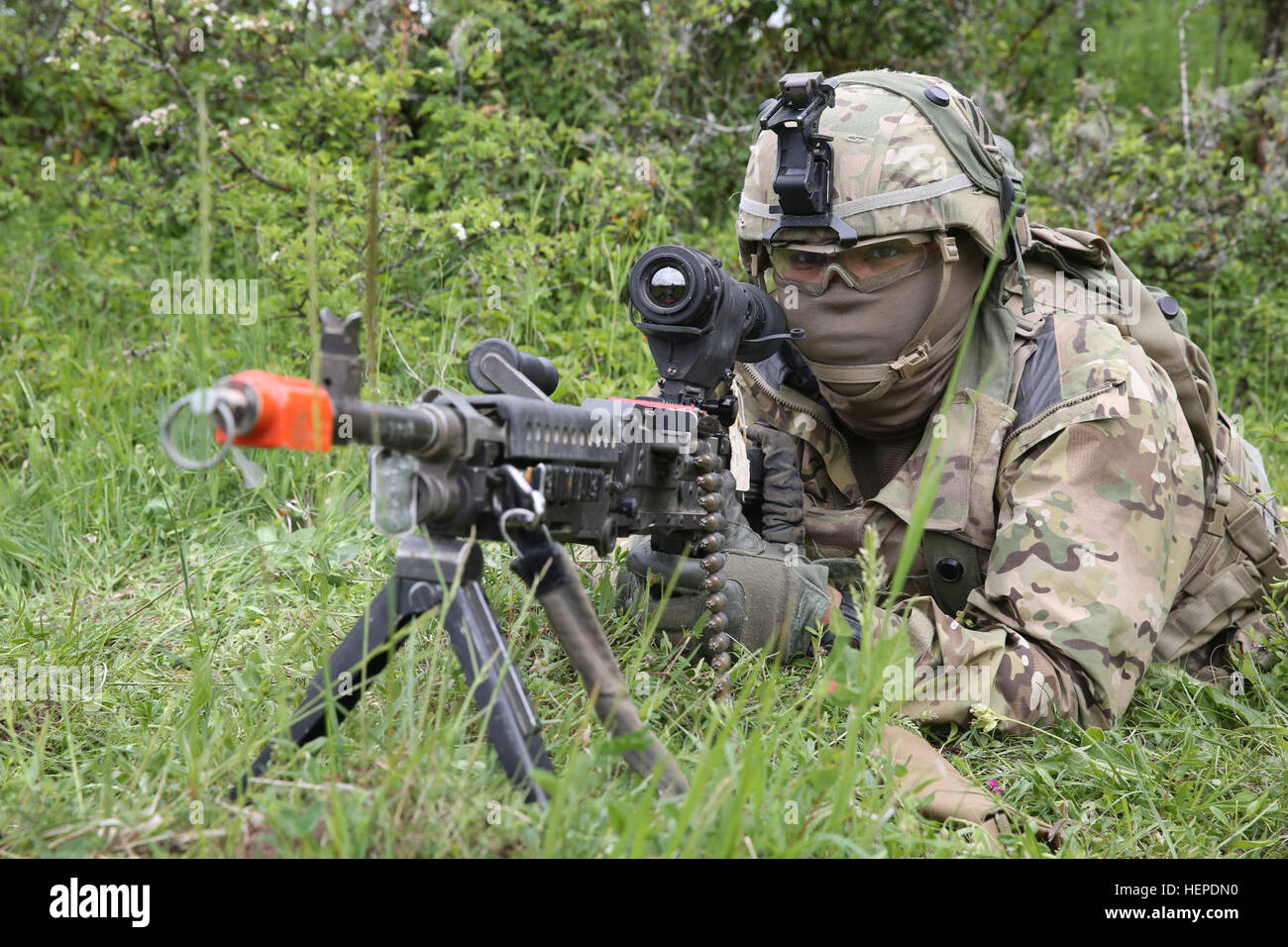 U.S. Army Soldiers conduct radar operations and provide security during ...