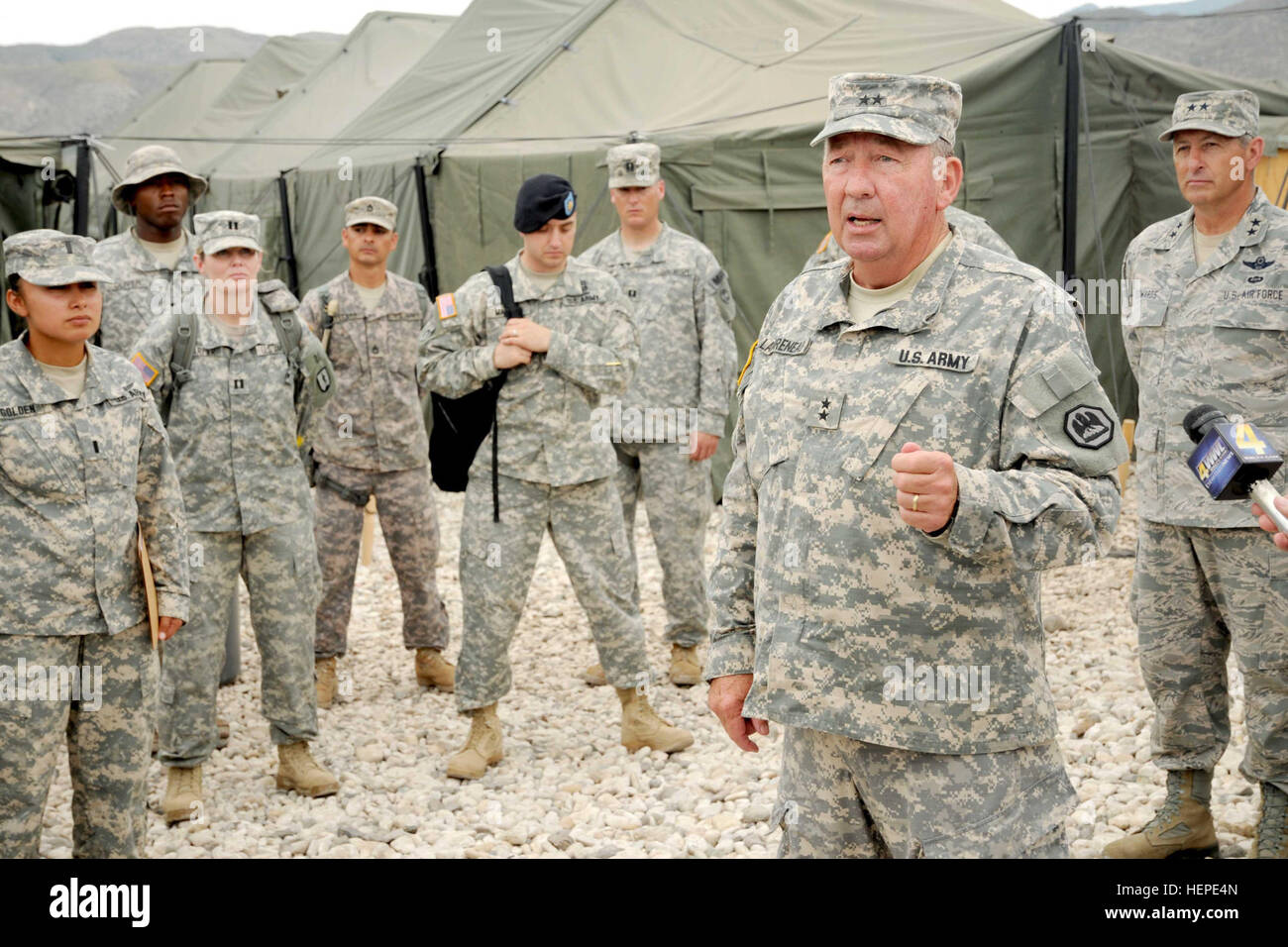 U.S. Army Maj. Gen. C. Landreneau, adjutant general of the