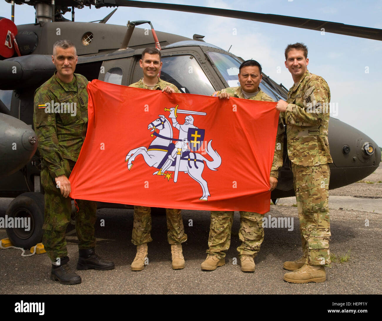 Lithuanian air force helicopter hi-res stock photography and images - Alamy