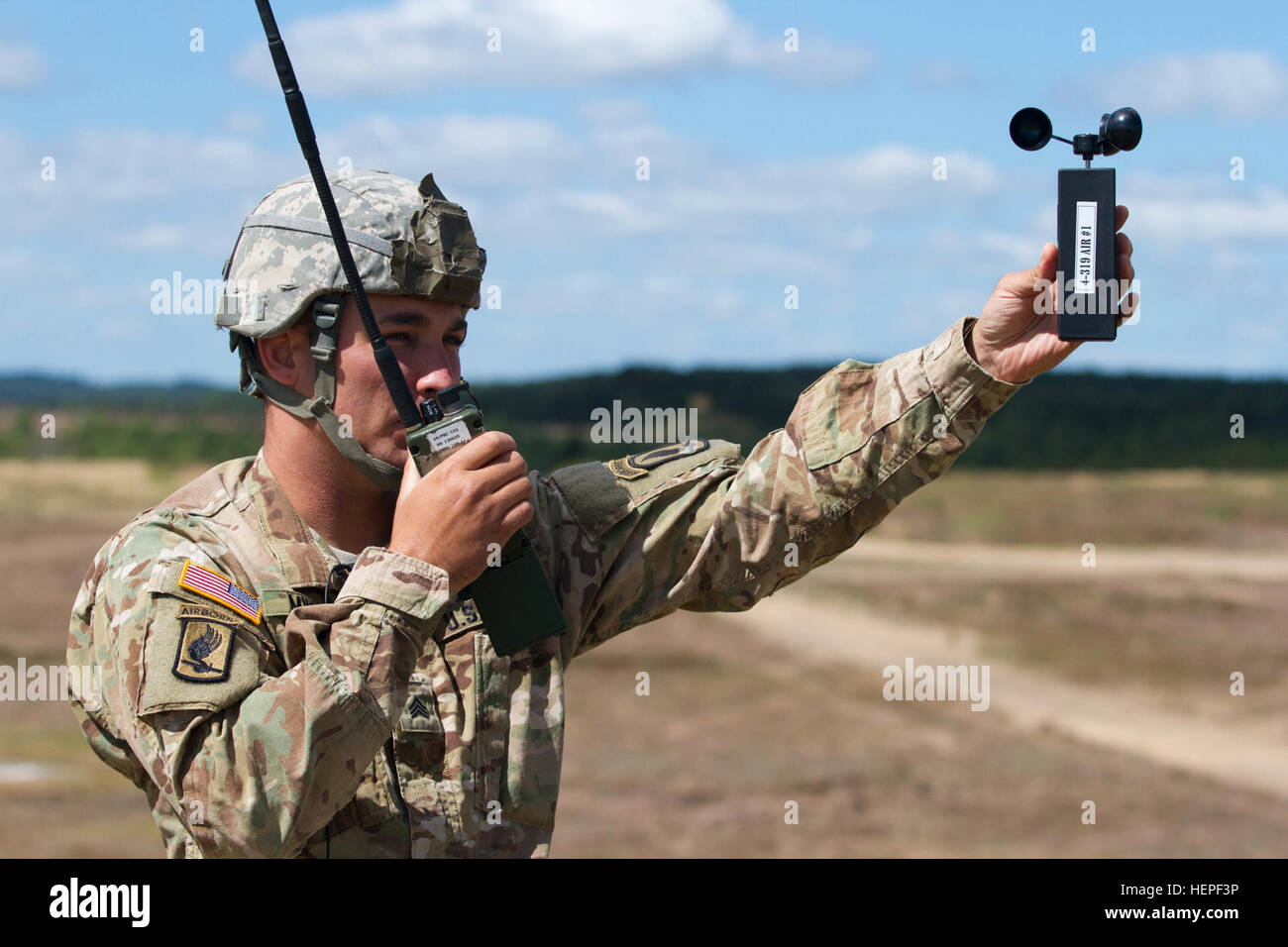 U.S. Army Sgt. Stephen Murphy, assistant drop zone safety officer with