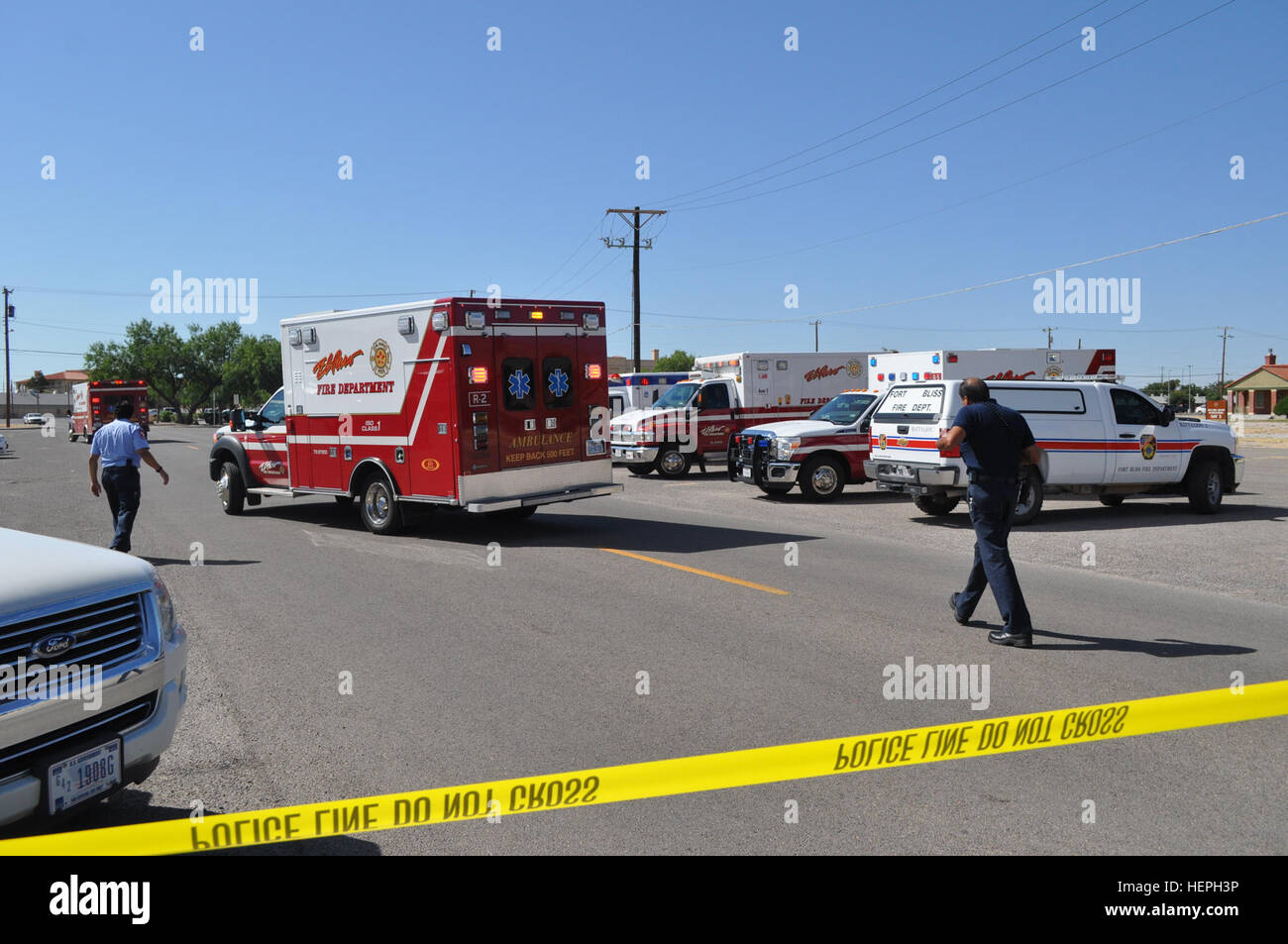 Emergency Medical Services' first responders from the El Paso Fire