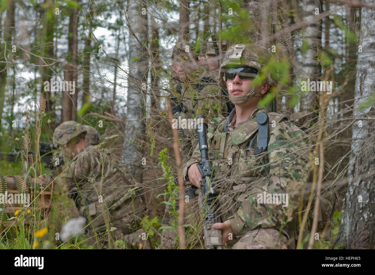 Spc. Joshua Powell, of Scanton, Pa., a rifleman with Destined Company ...