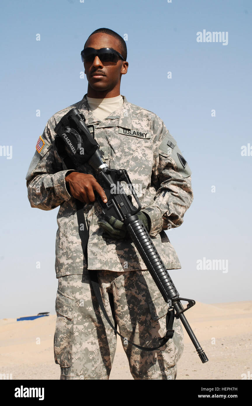 A U.S. Army Task Force 34 NCO transitions to a police officer role ...