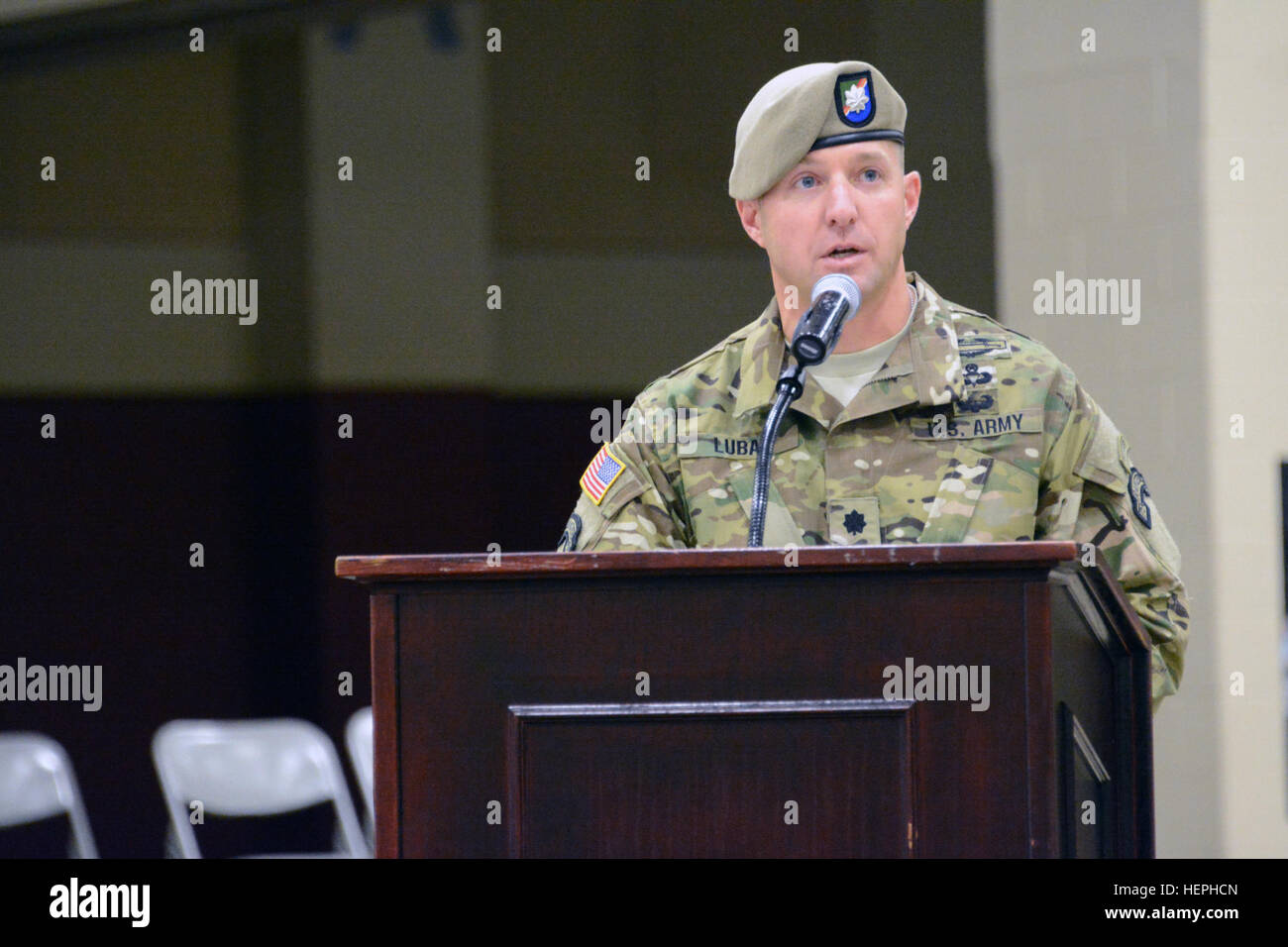 Lt. Col. John Lubas Assumes Command Of The Regimental Special Troops 