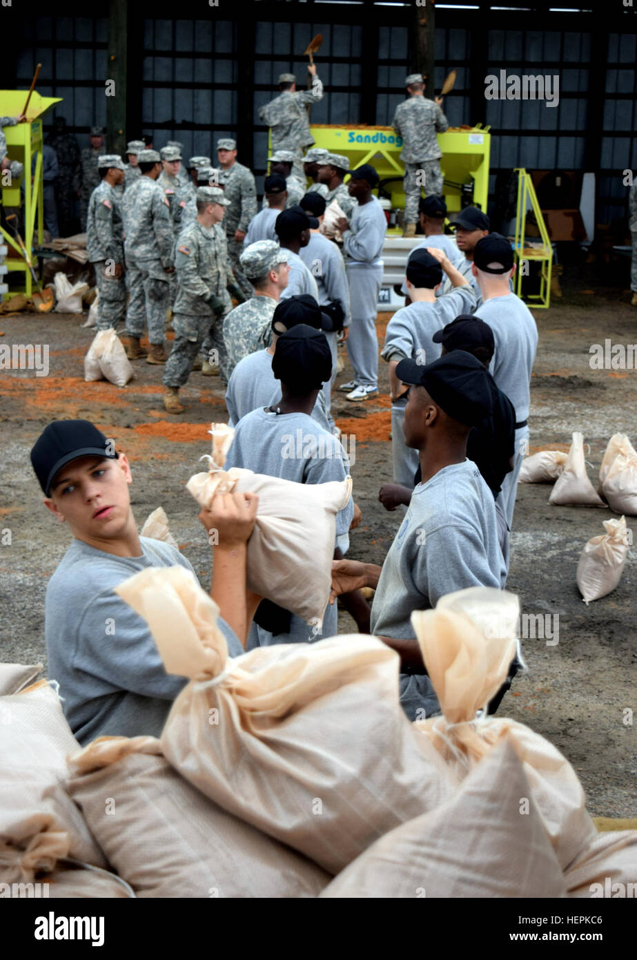 Cadets of the National Guard's Youth Challenge Academy join