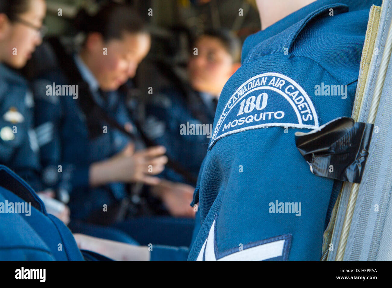 Cadets from the 180th Mosquito Squadron, Royal Canadian Air Cadets