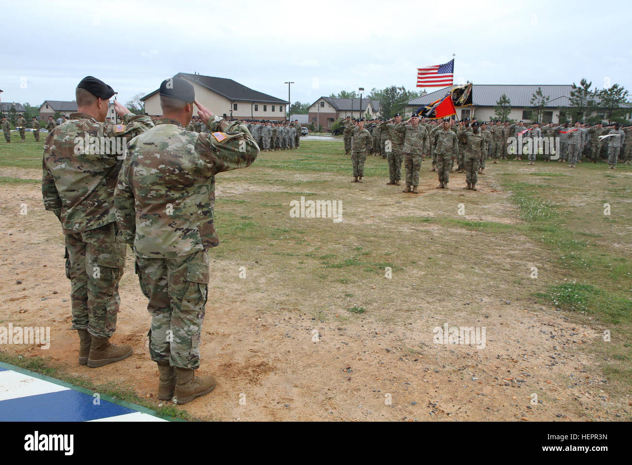 Maj. Gen. James Rainey, the commander of the 3rd Infantry Division, and Col. Michael Simmering