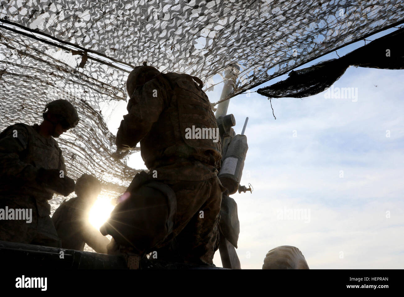 Airborne Artillerymen, assigned to 1st Battalion, 319th Airborne Field