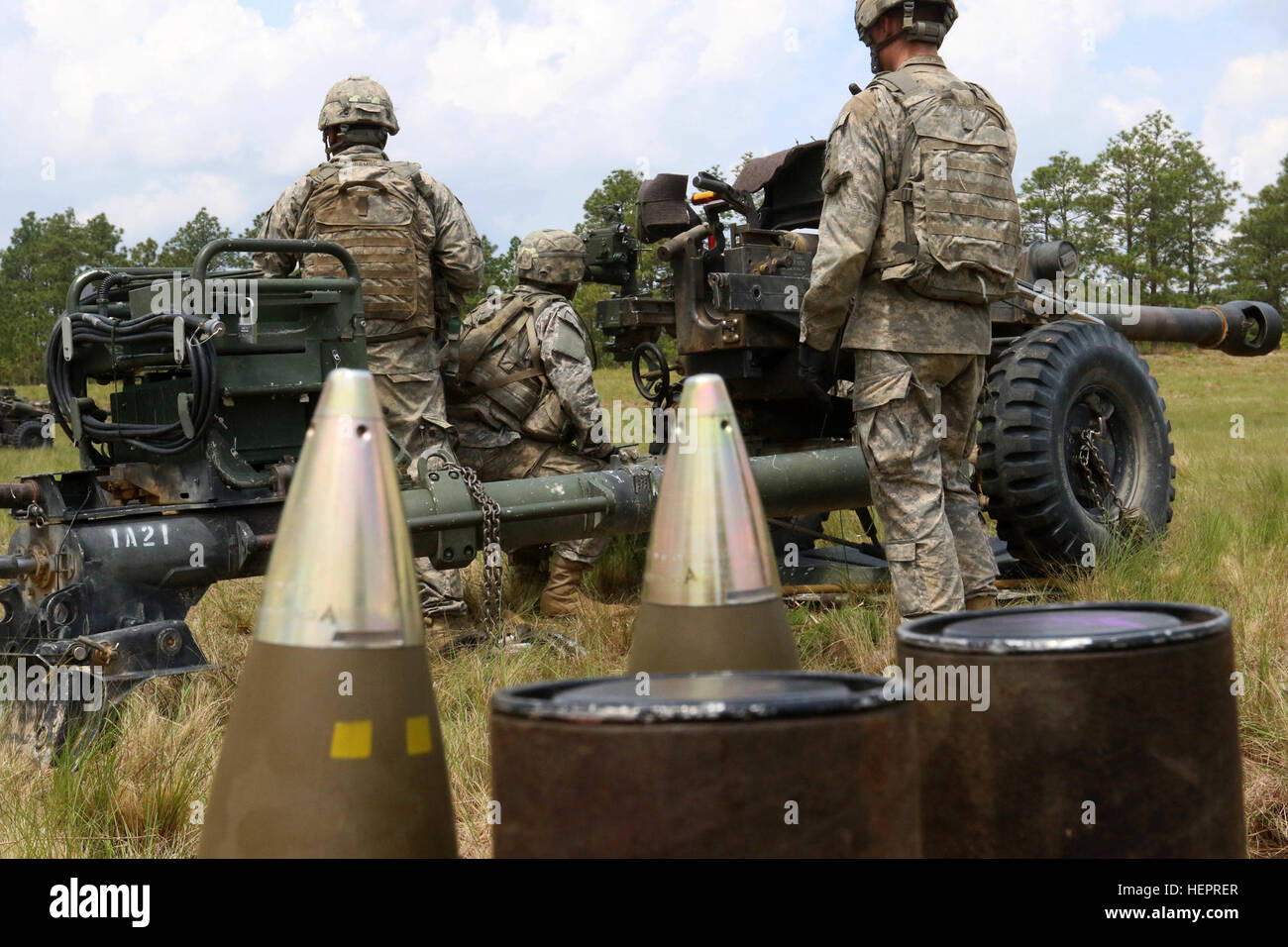 Airborne Artillerymen, assigned to 1st Battalion, 319th Airborne Field