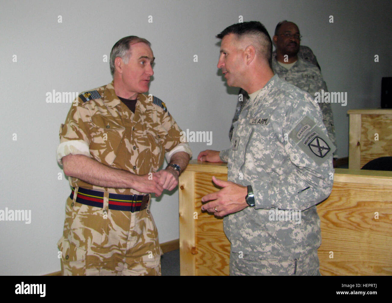 British Chief of the Defense Staff, visits Multi-National Division-South 163632 Stock Photo