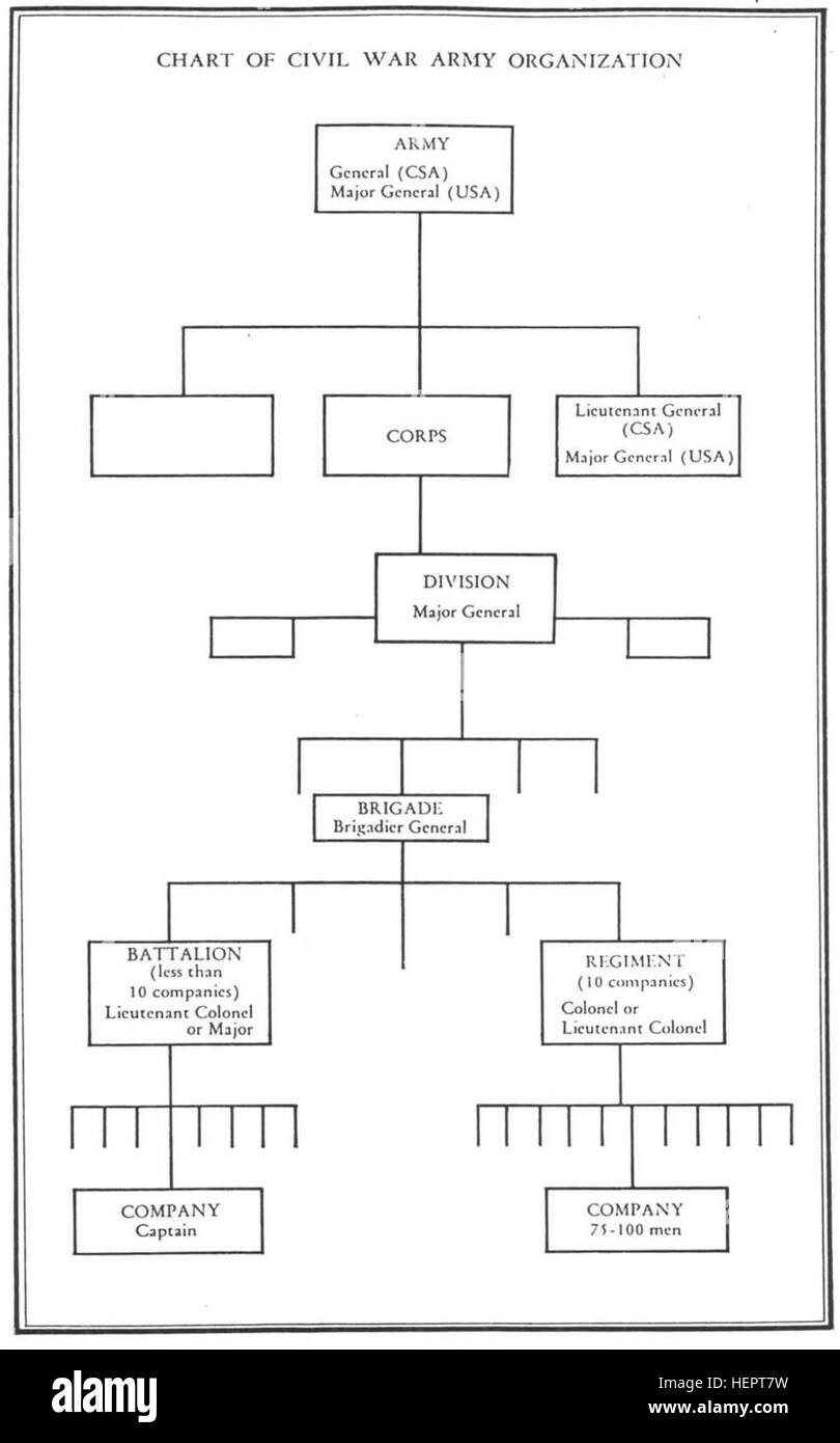 Civil War Army Organizational Chart