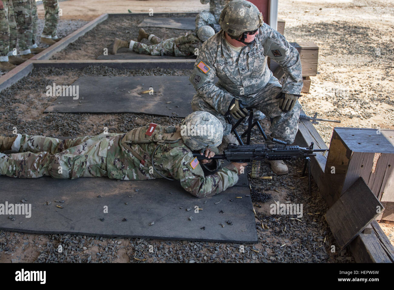 A soldier in Basic Combat Training with Company A, 3rd Battalion, 39th ...