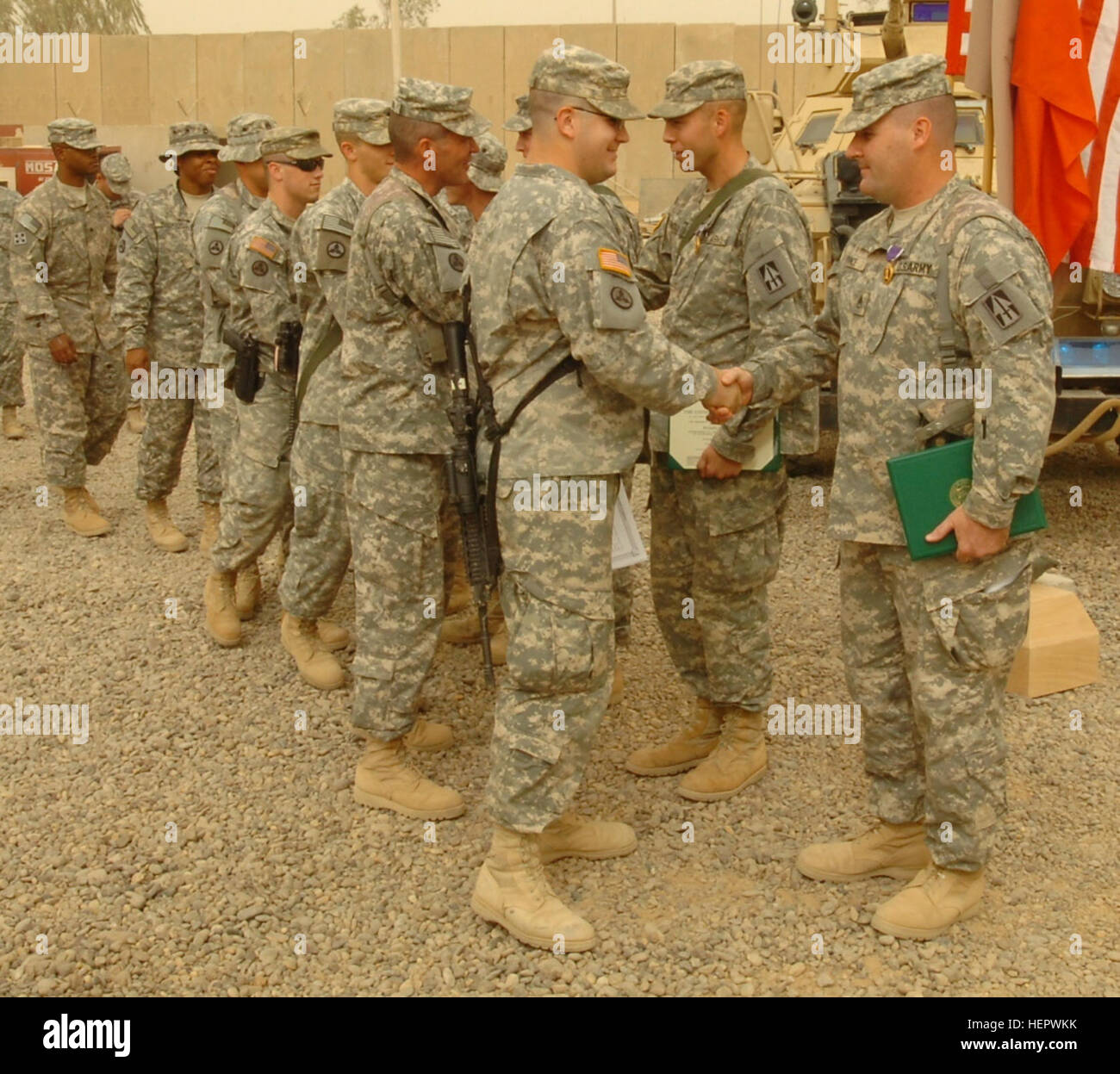 Members of the 76th Infantry Brigade Combat Team personnel security ...