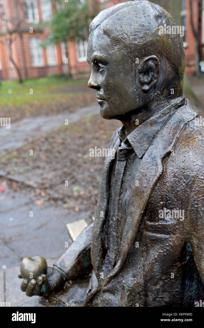 Alan Turing Statue, Manchester Stock Photo
