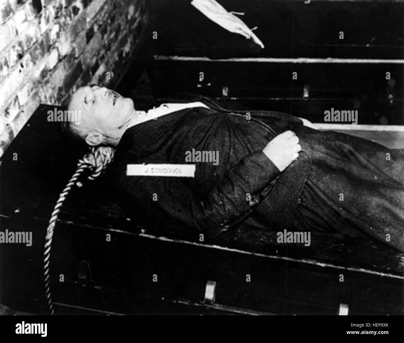 Dead Julius Streicher Stock Photo