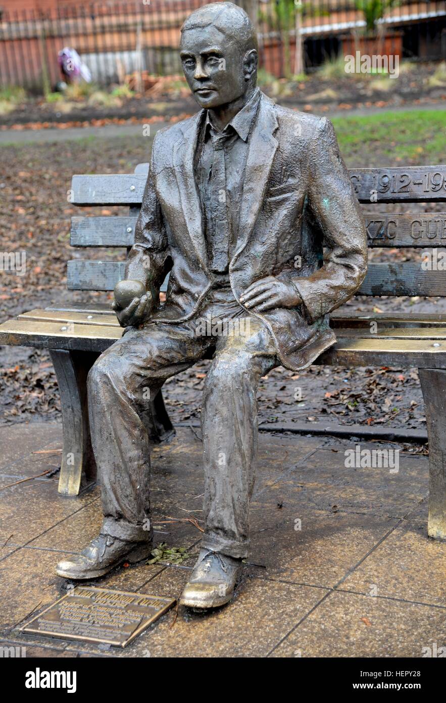 Alan Turing Statue Manchester Stock Photo Alamy