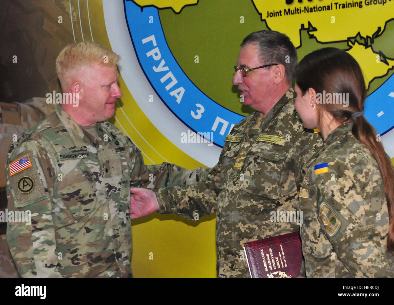 Brig. Gen Jeffrey Farnsworth assesses safety at the IPSC in Ukraine (30297352456) Stock Photo