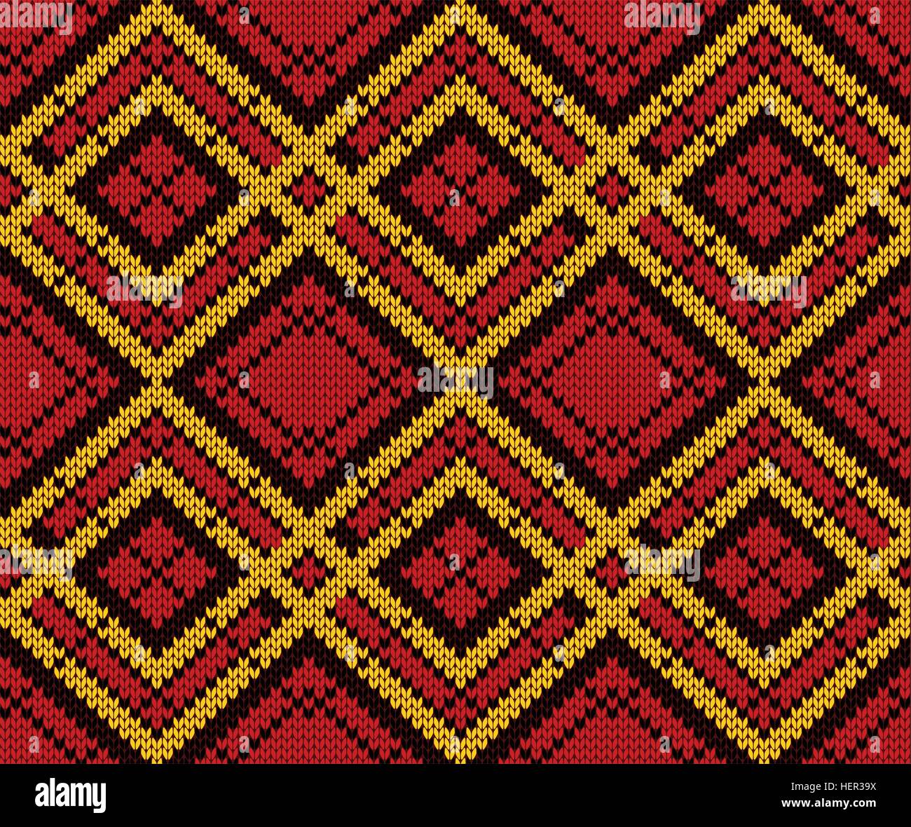 Seamless knitting vector pattern Stock Vector Image & Art - Alamy
