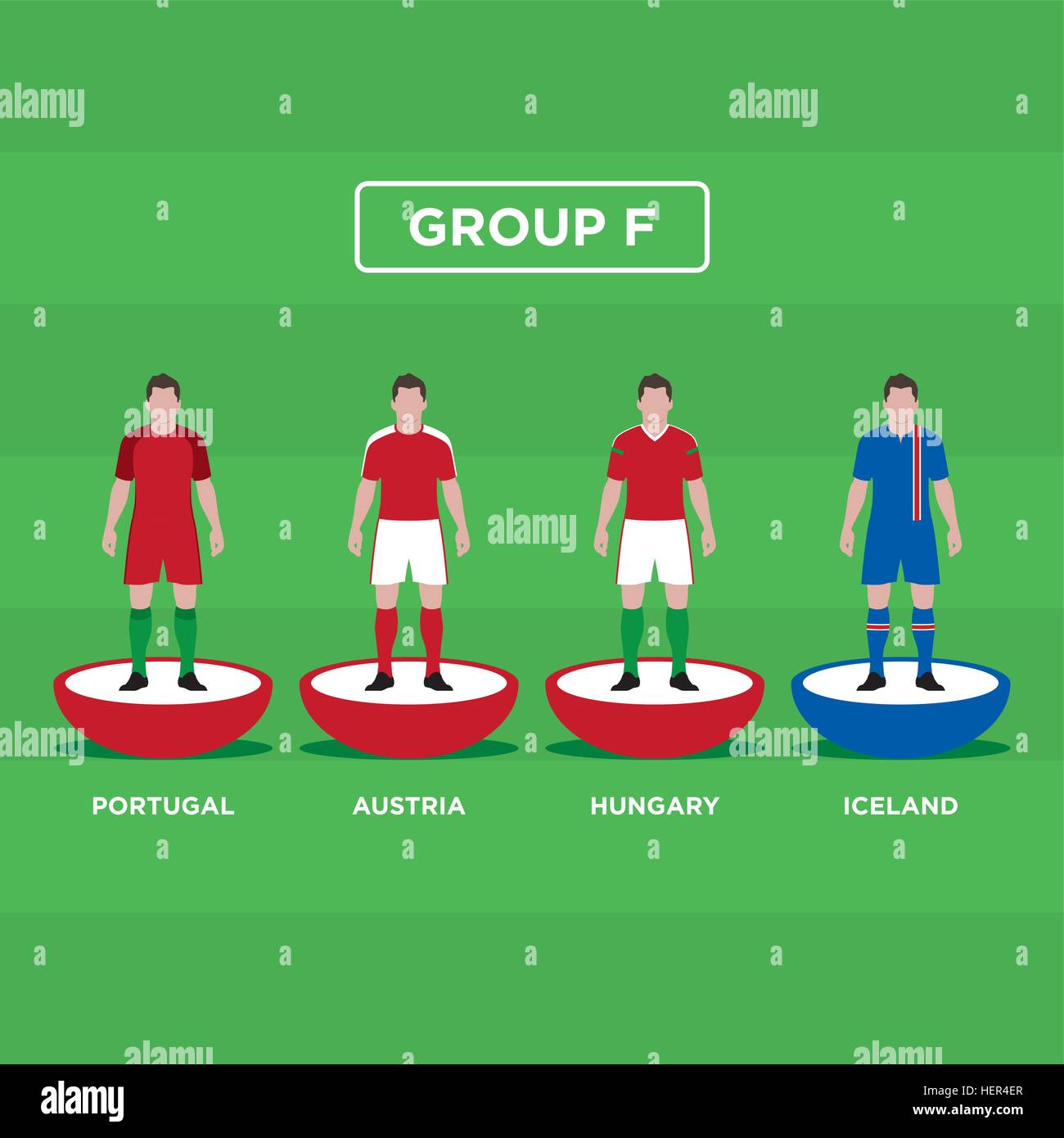 Table Football (Soccer) players, France Euro 2016, group F. Editable vector  design Stock Vector Image & Art - Alamy