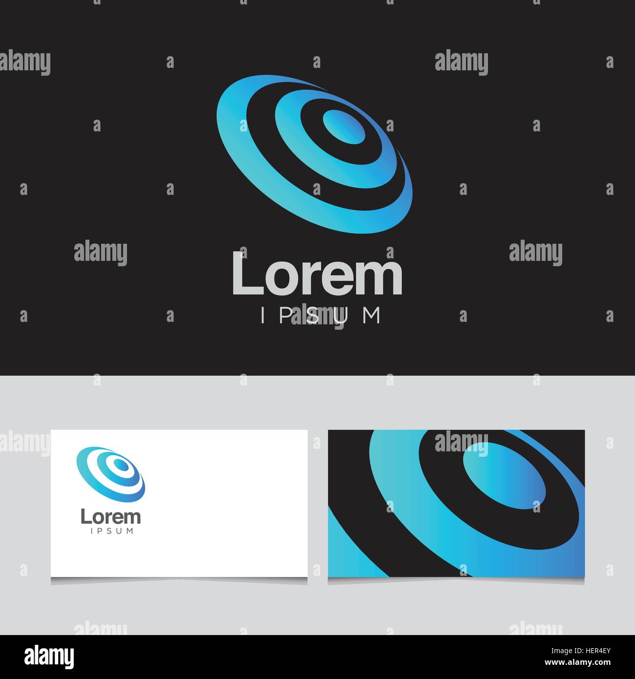 Logo design elements with business card template. Vector graphic design ...