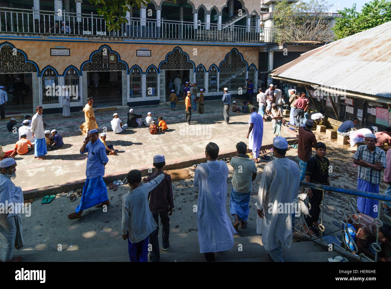 Rangamati: mosque, Chittagong Division, Bangladesh Stock Photo