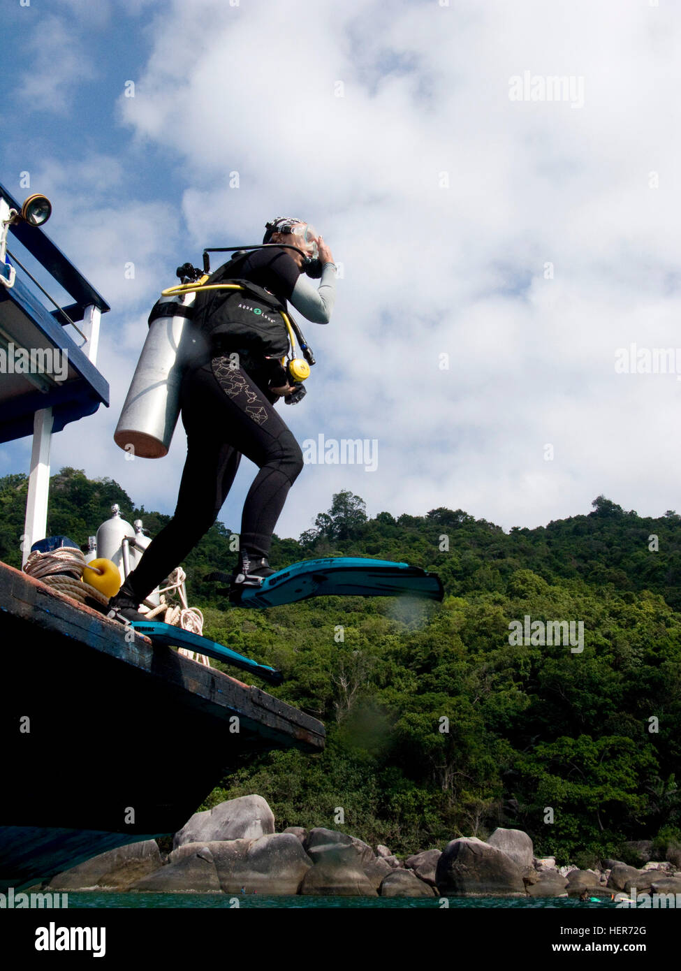 Diving in Koh Tao Stock Photo Alamy