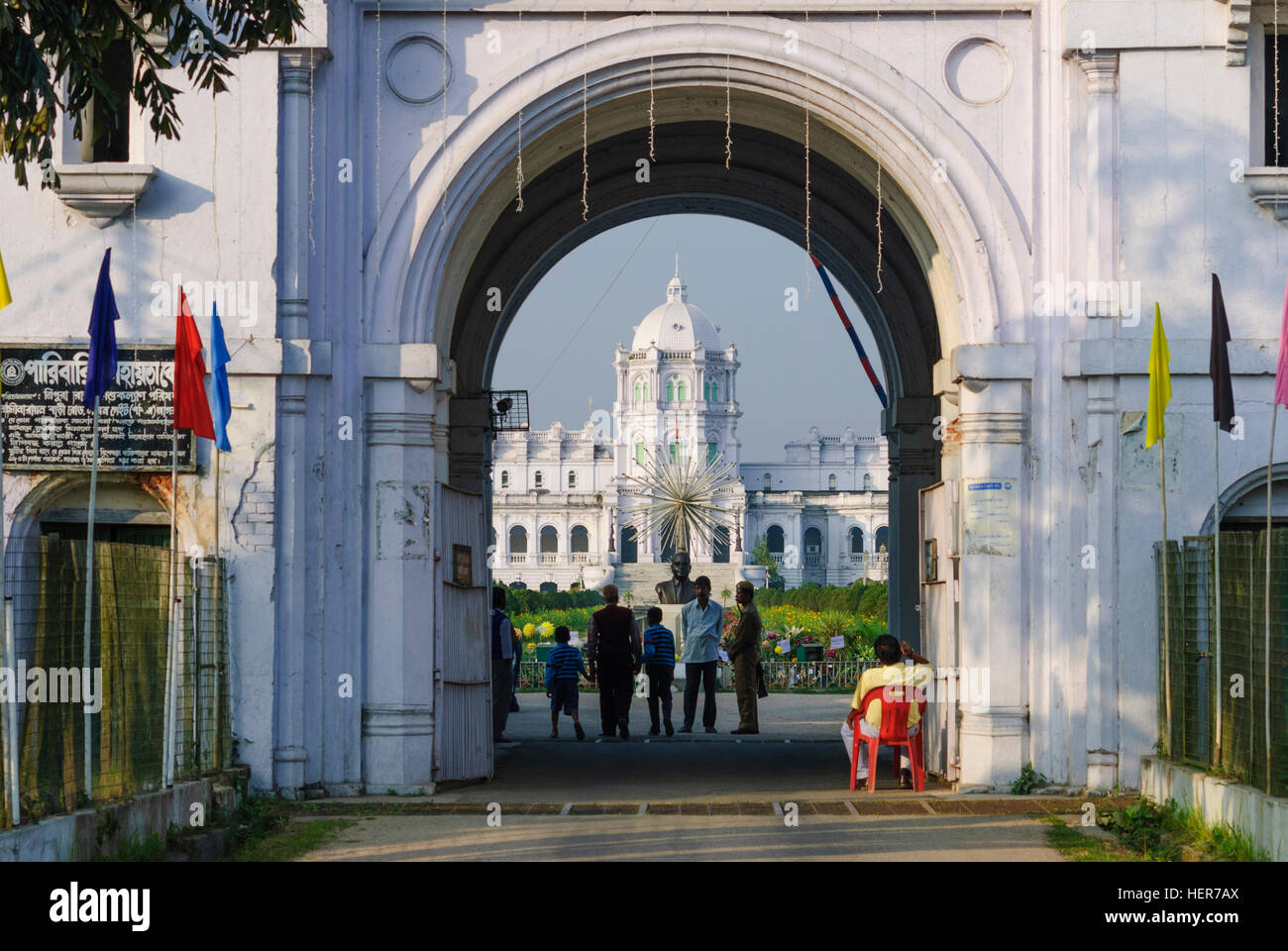 Agartala: South Gate of Ujjayanta Palace, Tripura, India Stock Photo