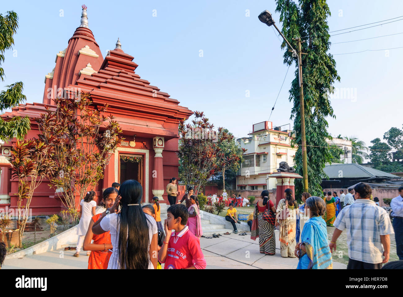 Agartala: Hindu Temple Ummaneshwar Mandi, Tripura, India Stock Photo
