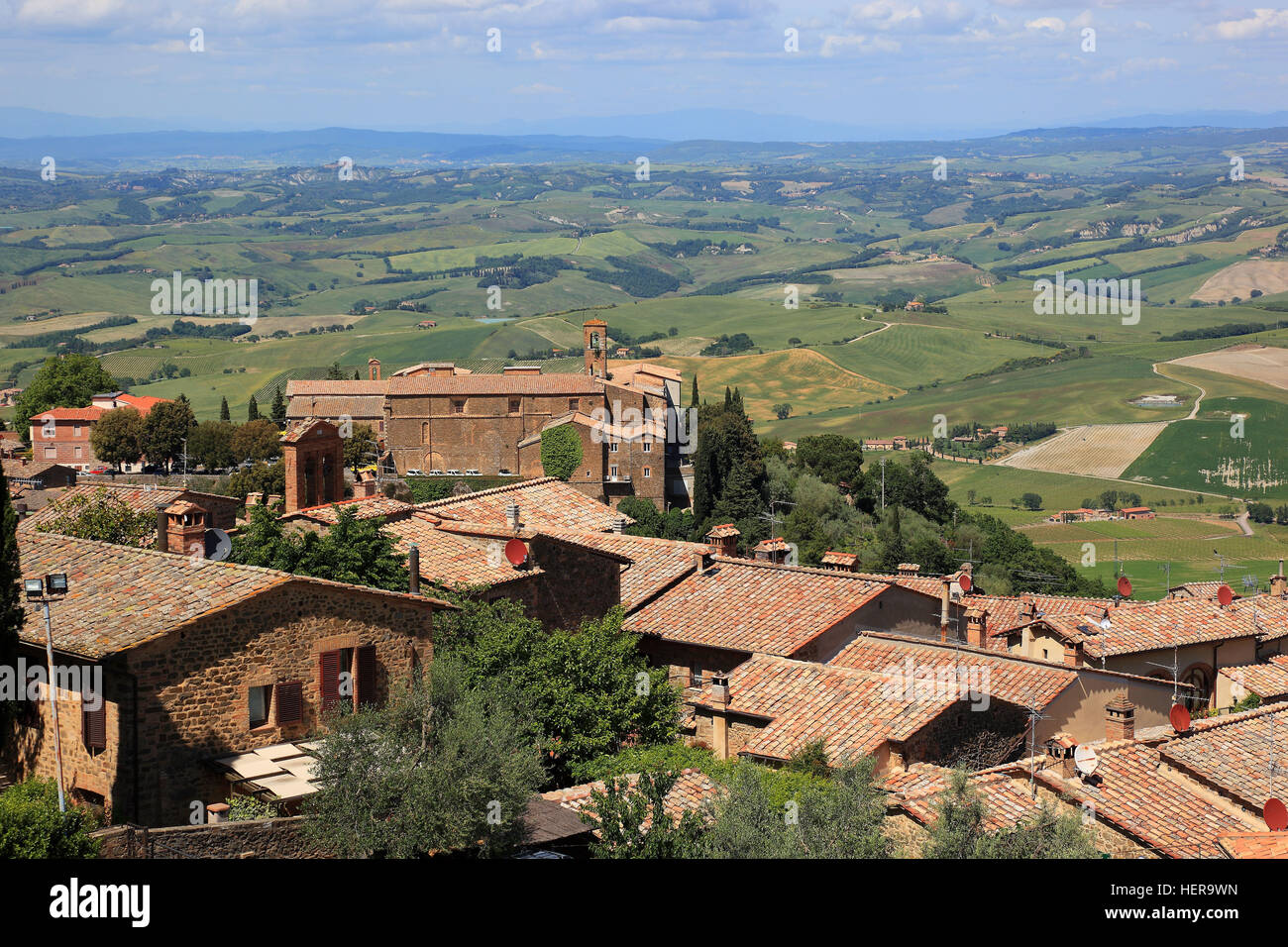 Fortezza Italien Italien, Fortezza, Aussicht, Ort Montalcino, Landschaft, Toskana Stock ...