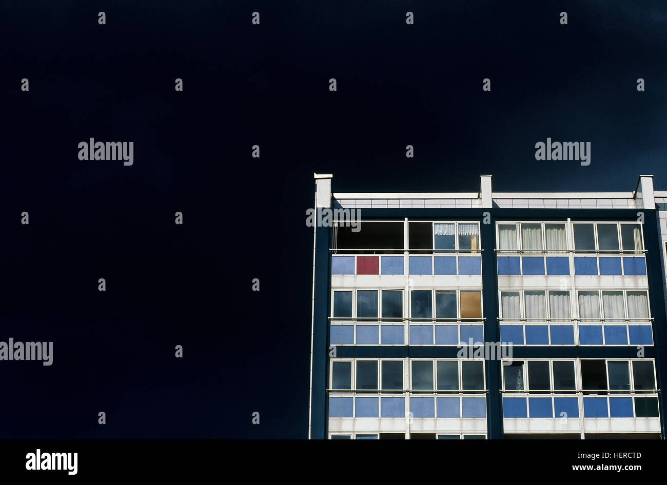 House facade, 'Weißenseer Weg', Berlin Stock Photo Alamy