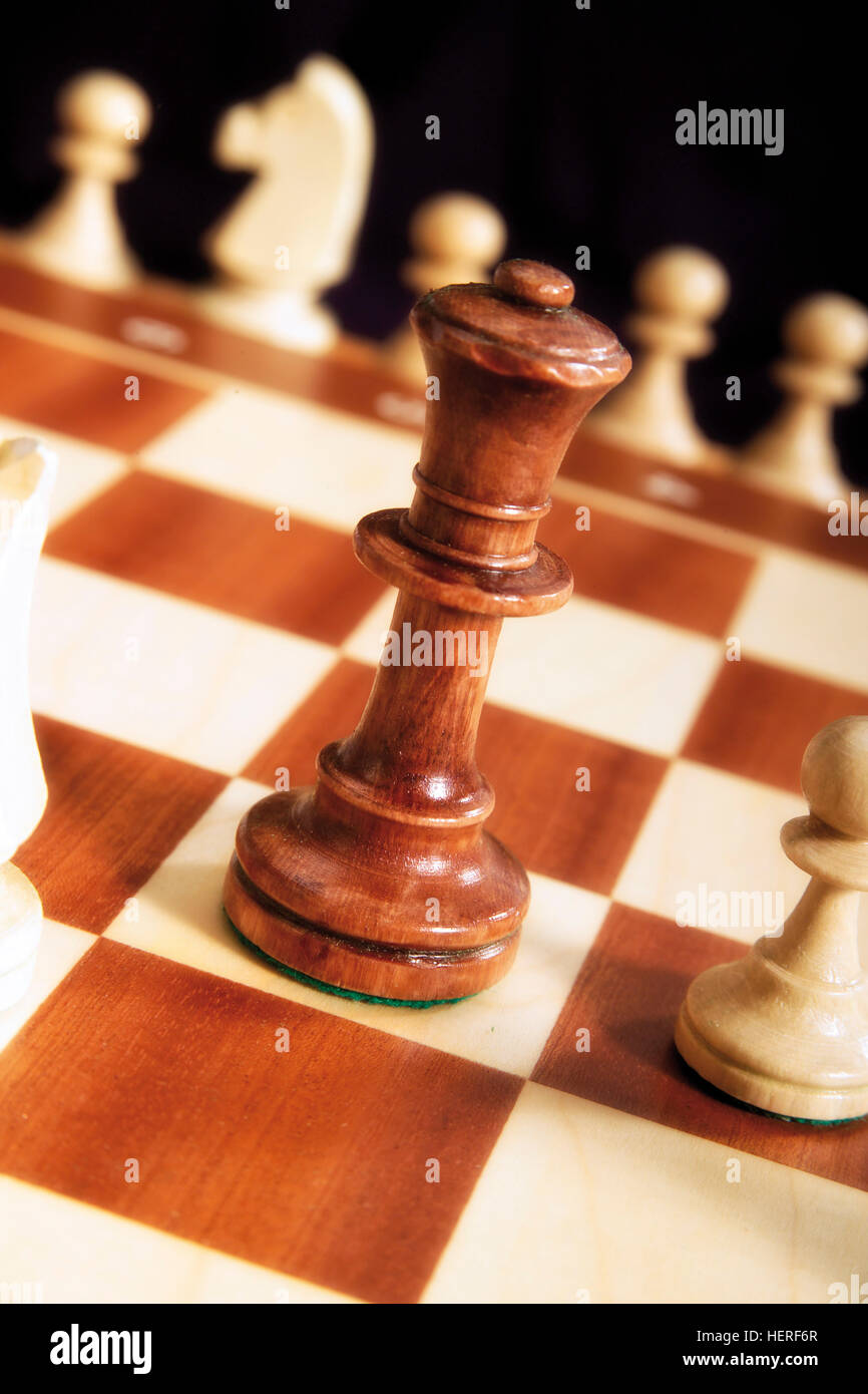 Chess board and chess pieces Stock Photo Alamy