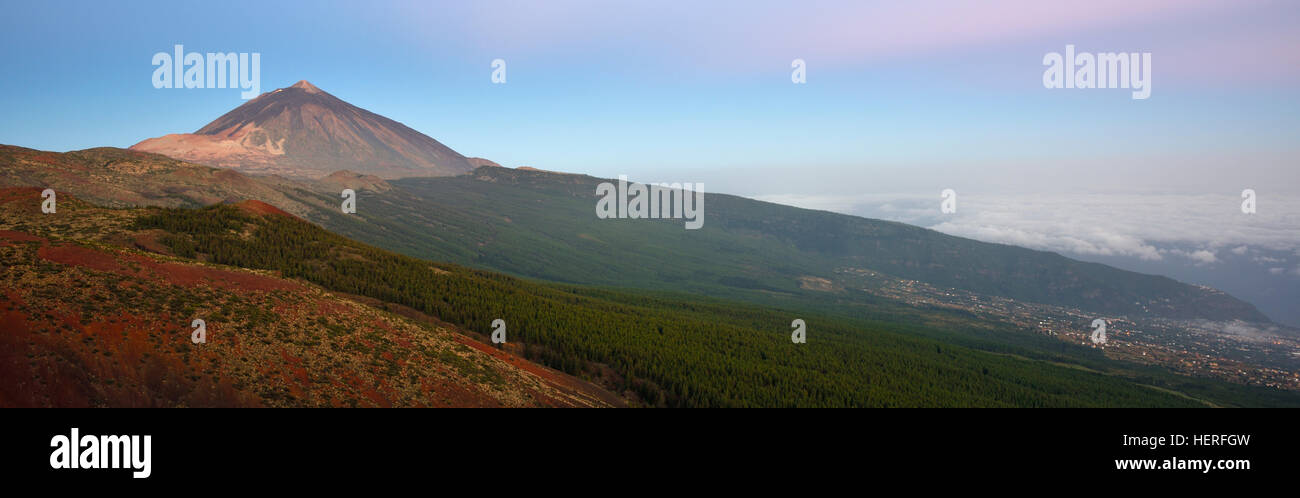 Pico del Teide, Mount Teide, Teide National Park, Tenerife, Canary Islands, Spain Stock Photo