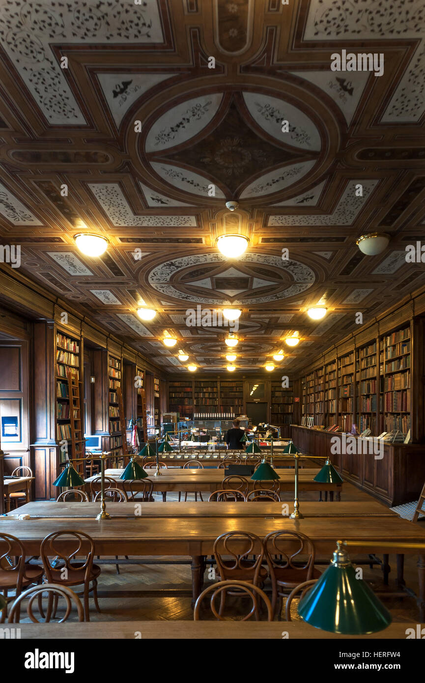 University Library reading room, Schillerplatz, Vienna, Austria Stock ...