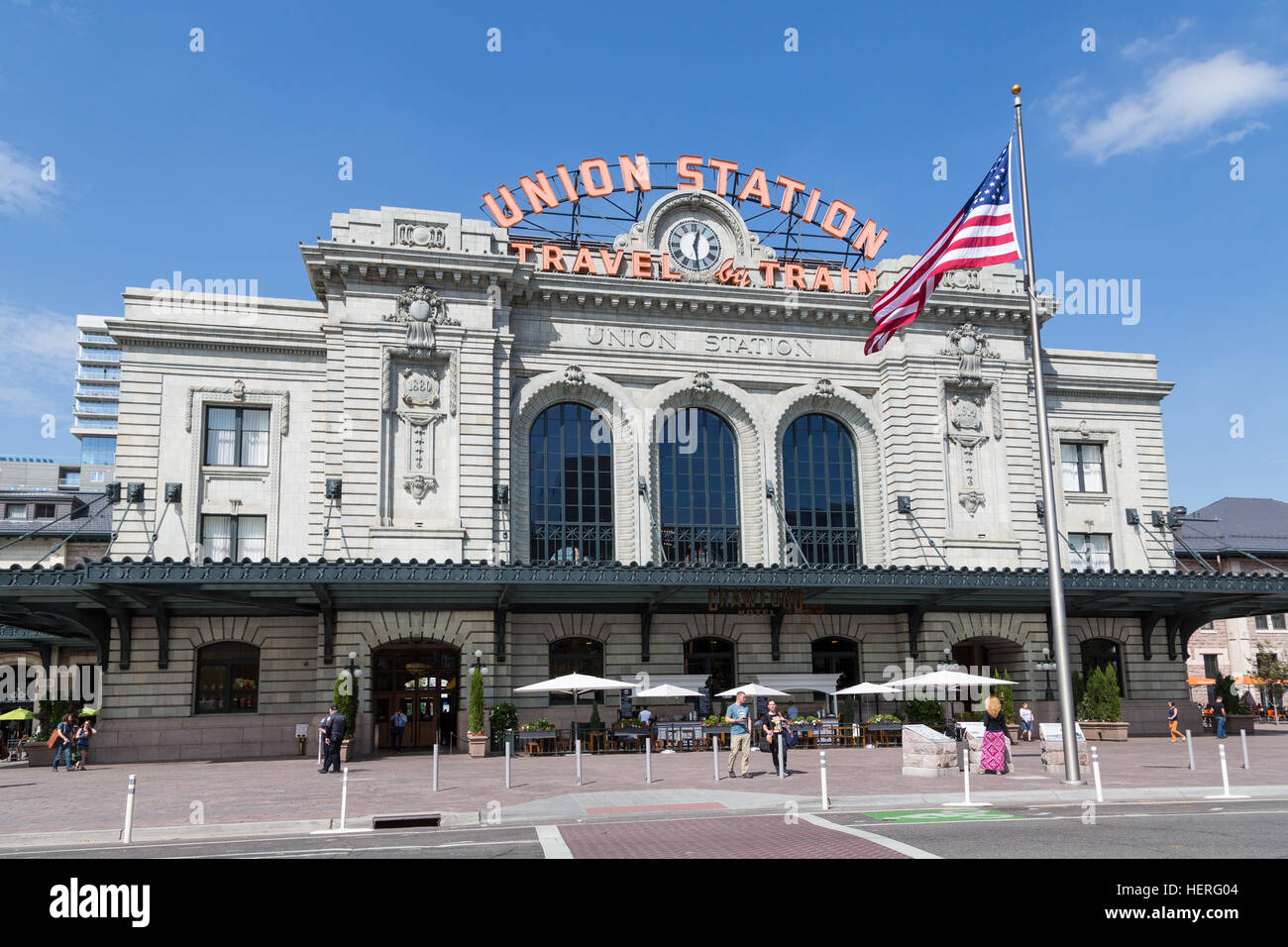 Union Station, Lower Downtown, Denver, Colorado, USA Stock Photo