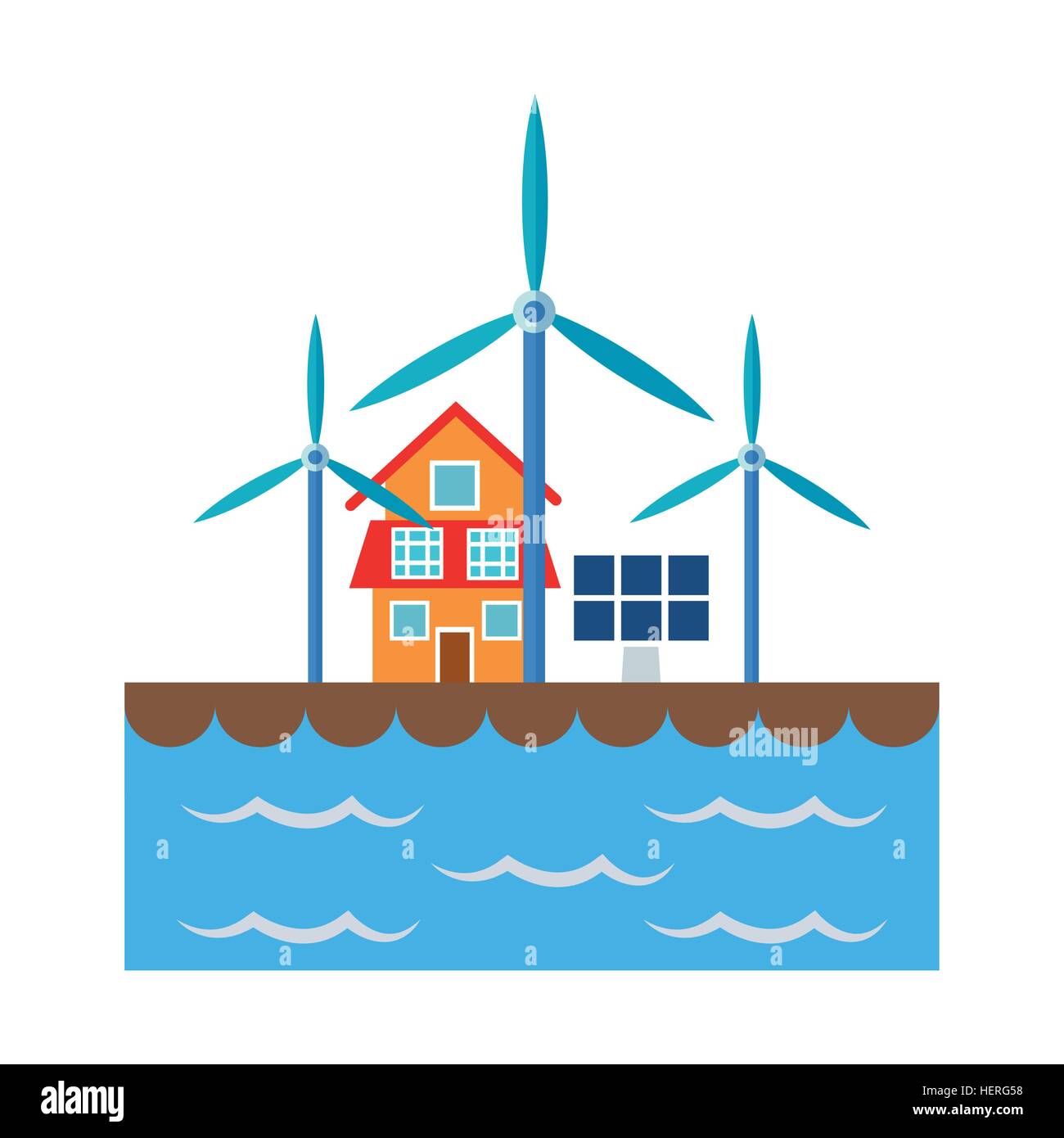 House and ecology concept design Stock Vector Image & Art - Alamy
