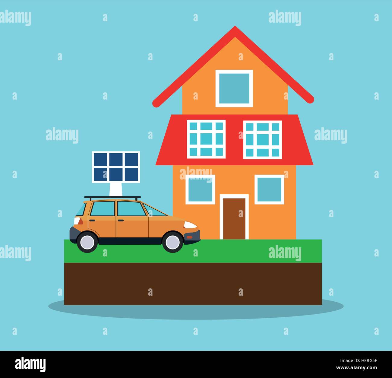 House and ecology concept design Stock Vector Image & Art - Alamy